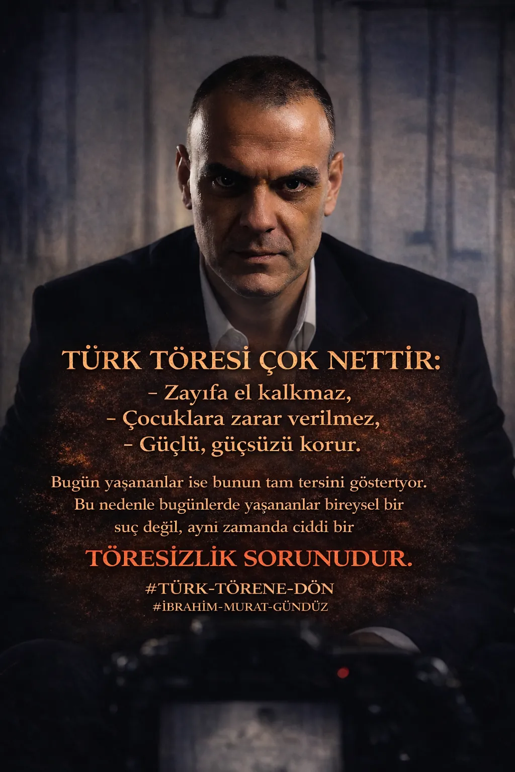 İbrahim Murat Gündüz: Türk Töresi Şiddeti Değil Adaleti Emreder