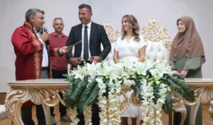 En genç nüfuslu ilçede bir yılda 440 nikah kıyıldı