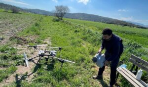 Bodrum’da zirai drone çiftçilerin hizmetinde