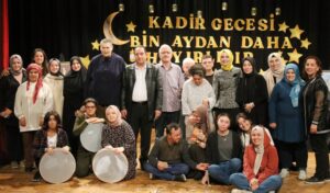 Engelsiz hobi kursiyerlerinden ‘Kadir Gecesi’ programı