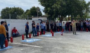 Bodrum’da belediye personeline temel yangın eğitimi