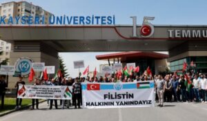 Kayseri Üniversitesi Filistin halkının yanında